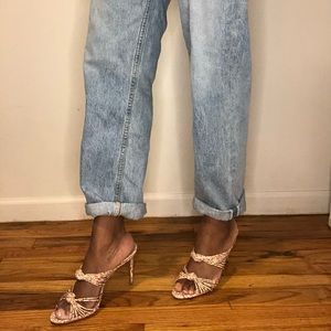 Floral High-heel Mules - Sz 9